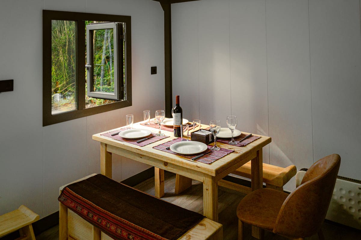 Interior Cabaña Modular
